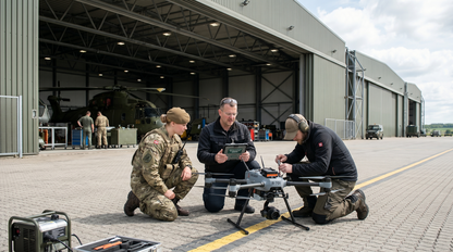 AI-billede - Forsvarsteknologi og sikkerhed
