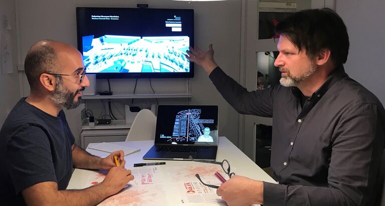 Oliver Schulze og Mohammed Almahmood