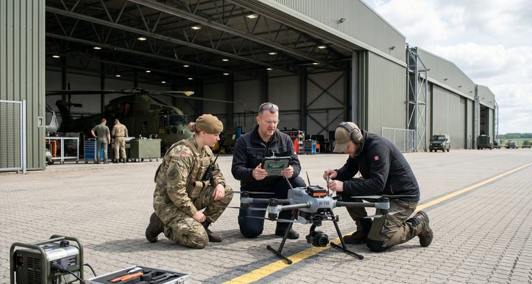 AI-billede - Forsvarsteknologi og sikkerhed