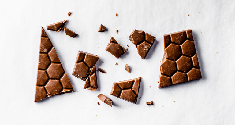 Billede af THIC chokolade bar i stykker